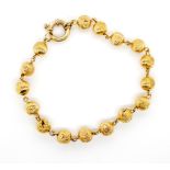 Yellow gold bead bracelet for restoration