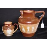 Doulton Egyptian theme ceramic water jug
