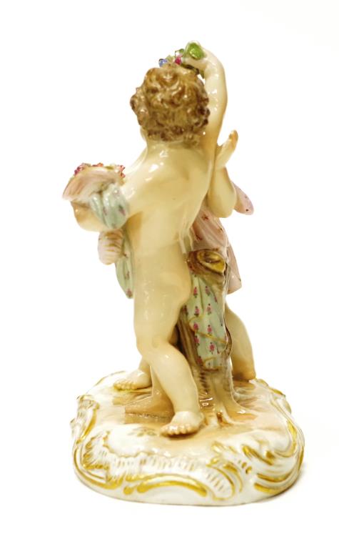 Antique Meissen ceramic Children figure - Image 4 of 5