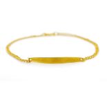 Yellow gold ID bracelet