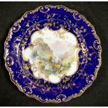 Victorian Royal Worcester display plate