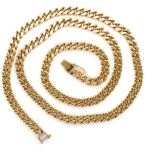 A very heavy 18ct yellow gold necklace