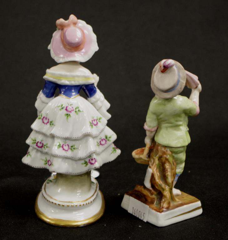 Two Continental porcelain figures - Image 2 of 3