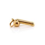 Vintage gold phallus charm or "fascinus"