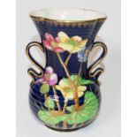 Vintage Crown Devon floral decorated table vase