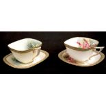 Two Royal Worcester Australian wildflower cups