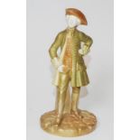 Antique Royal Worcester Hadley figure of Gentleman