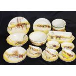 Eighteen pieces Royal Doulton 'Coaching Days'