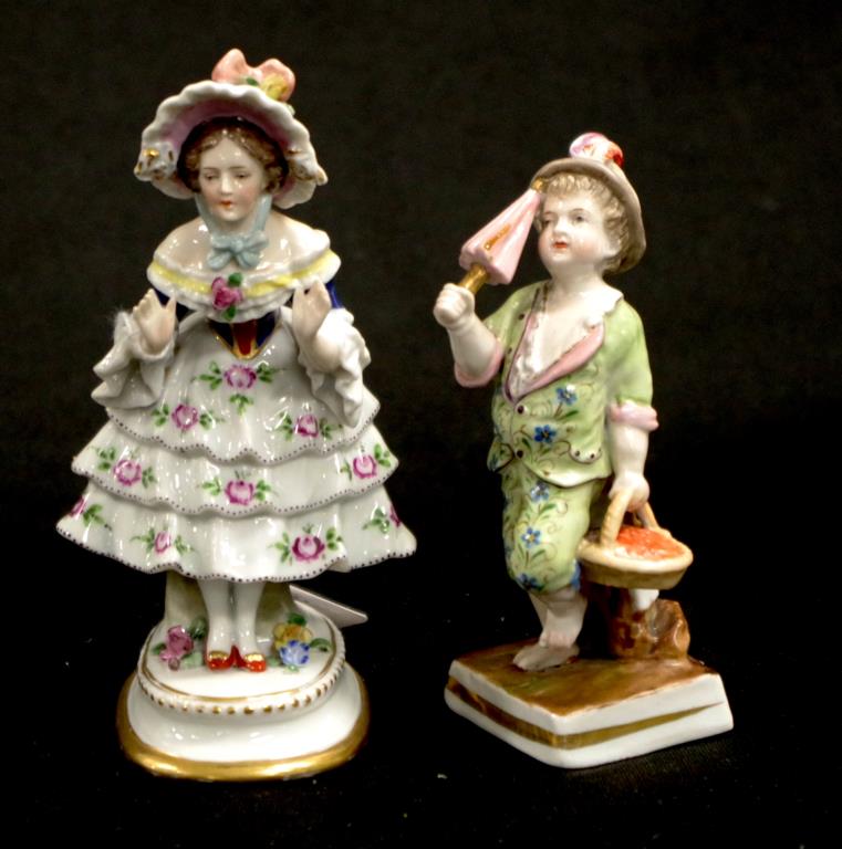 Two Continental porcelain figures