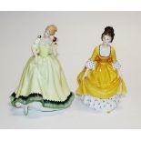 Two Royal Doulton lady figurines