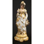 Continental ceramic Standing Woman figure