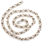 A heavy sterling silver chain