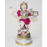 Meissen ceramic Cupid & Dragon figure