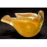 Murano Aventurine bird form bowl