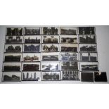 Twenty nine glass stereoscopic slides