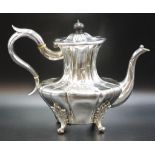 William IV sterling silver coffee pot
