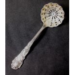 Antique sterling silver sugar sifter spoon