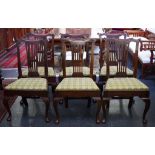 Six Georgian mahogany chairs