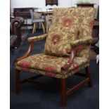 George III style Gainsborough chair