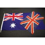 Two various ensigns