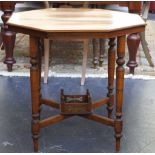 Octagonal occasional table