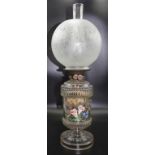 Antique kerosene banquet lamp