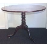 Georgian mahogany tea table