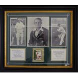 Framed Donald Bradman 'Greatest Hits' photos