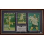 Framed coloured photographs of Pat Rafter