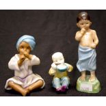 Three Royal Worcester F.J.Doughty figures