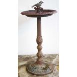 Small cast iron bird bath