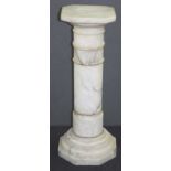 Alabaster pedestal stand