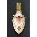 Antique French porcelain and ormolu scent bottle