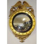 Regency period gilt convex mirror