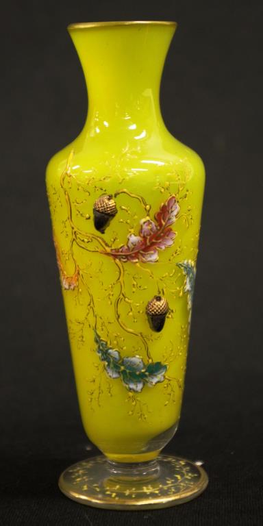 Antique Moser hand painted posy vase - Image 4 of 4