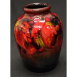 Moorcroft pottery flambe vase - Leaves & Fruit