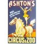 Original Framed Ashton's circus lithograph poster