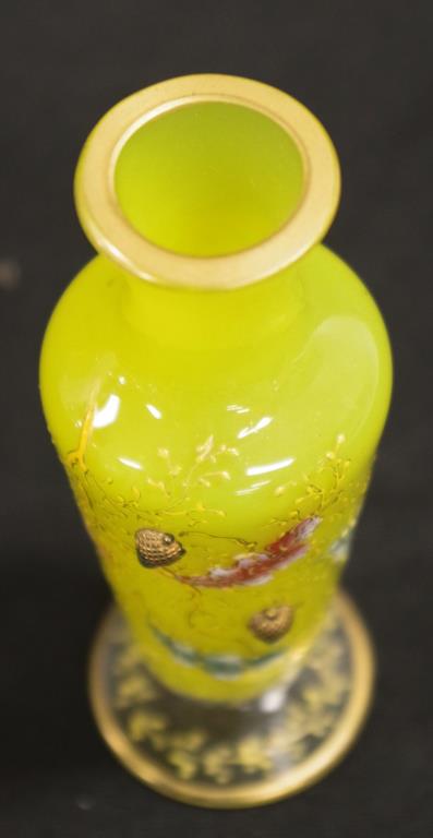 Antique Moser hand painted posy vase - Image 3 of 4