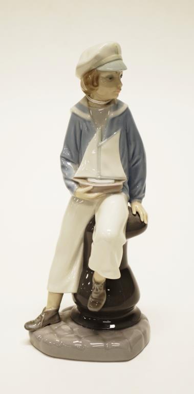 Lladro Sailor Boy ceramic figure