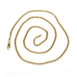 18ct yellow gold curb link chain necklace