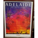 Coloured poster 'Adelaide 1995 Grand Prix'