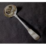 Scottish Provincial sterling silver sauce ladle