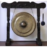 Large gong in timber stand