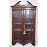 Reprodux Georgian style wall cabinet