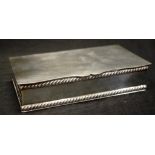 Canadian silver plate cigarette box