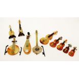 Ten jade miniature musical instruments