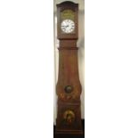 19th century French banjo long case clock