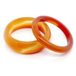 Two Carnelian bangles