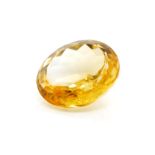 Loose oval cut citrine