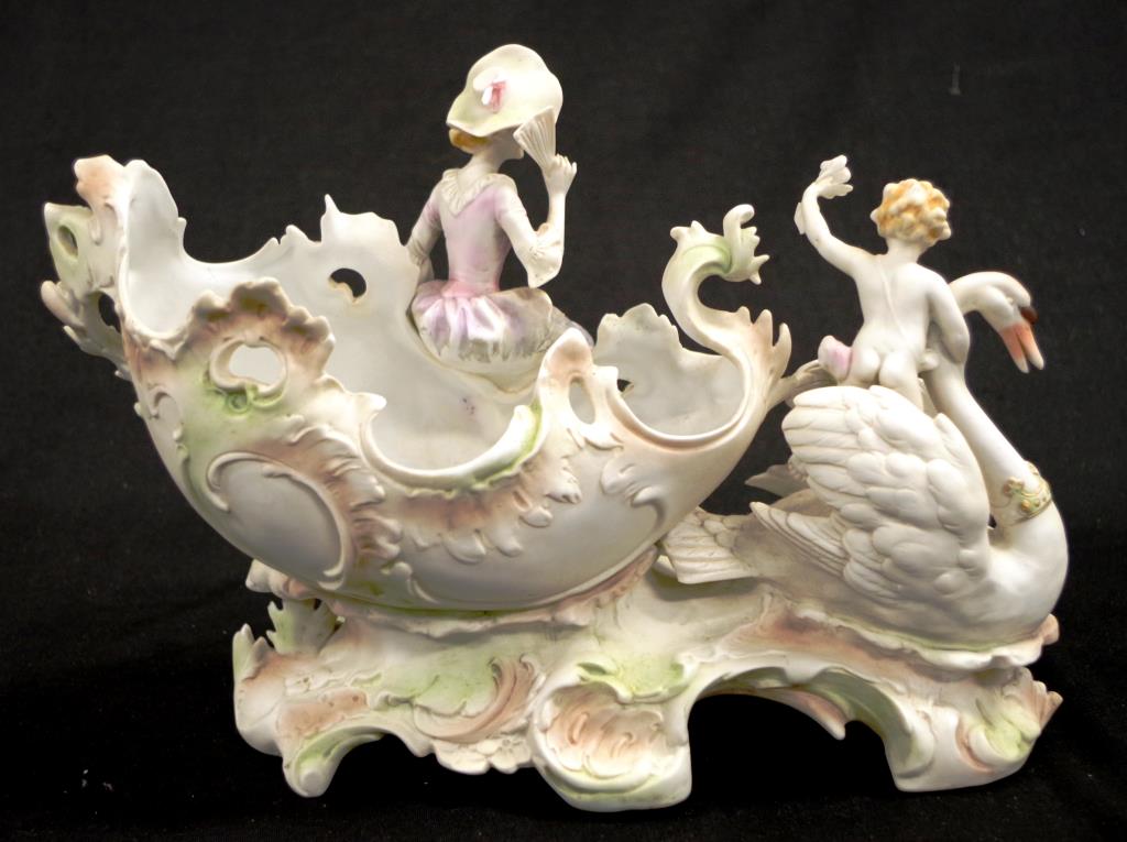 Vintage Czech ceramic Figural bowl - Image 2 of 3